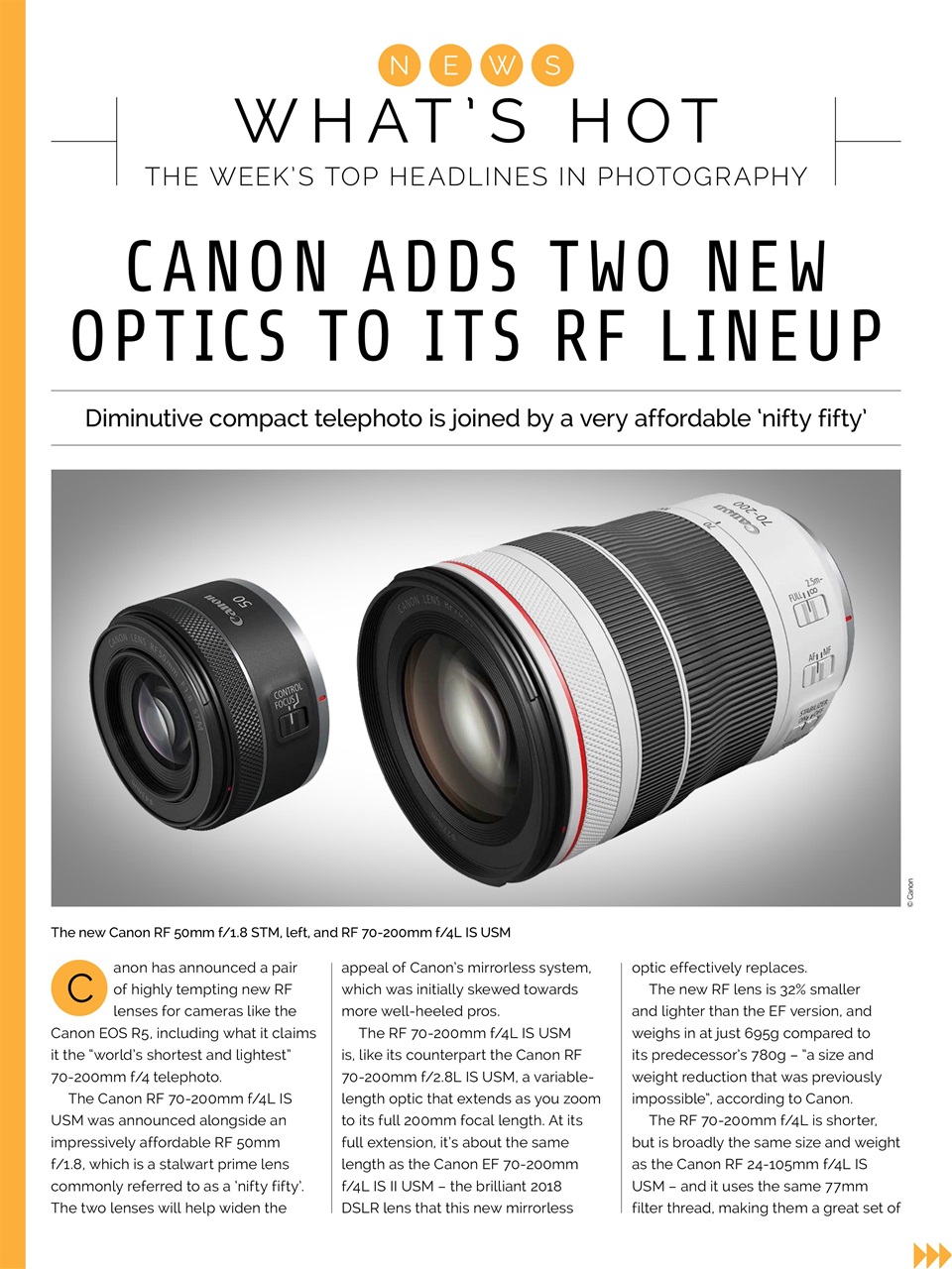 Photography Week Preview Pages