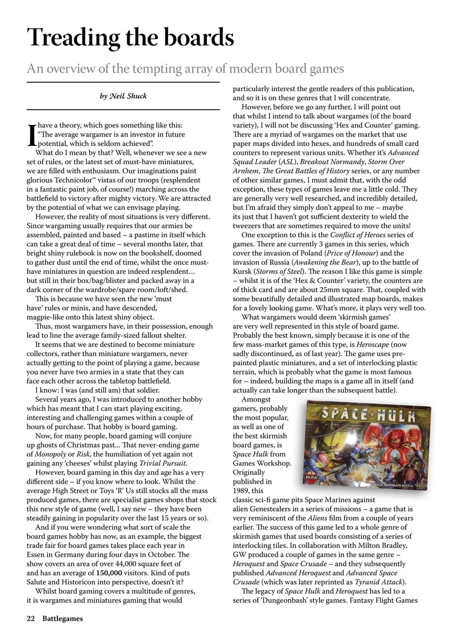 Miniature Wargames Preview Pages