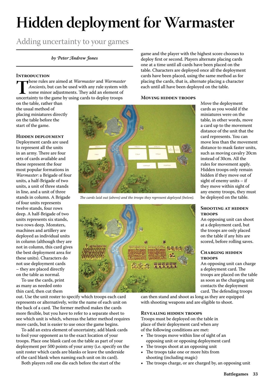 Miniature Wargames Preview Pages