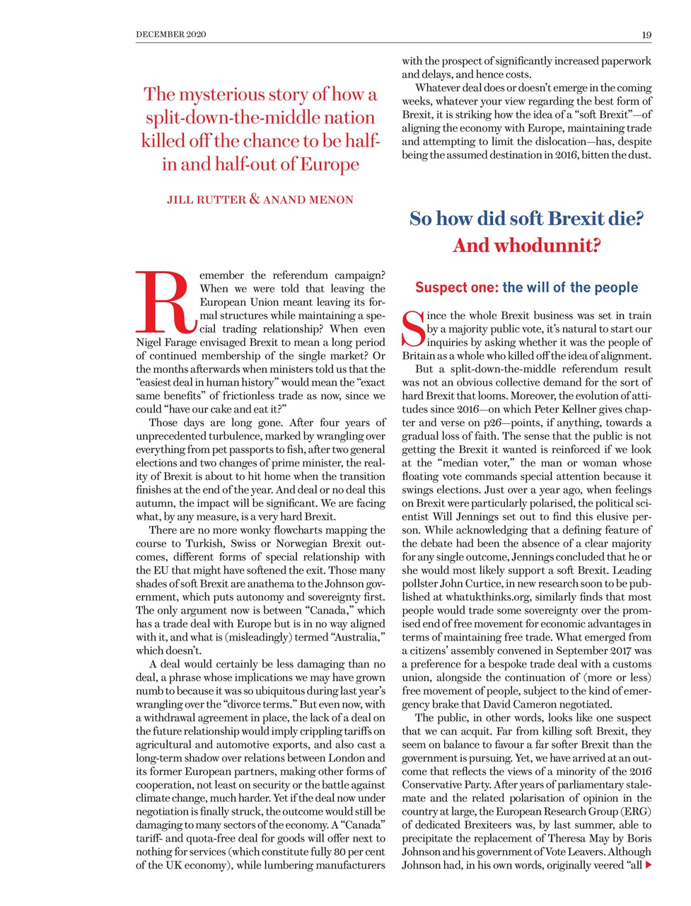 Prospect Magazine Preview Pages