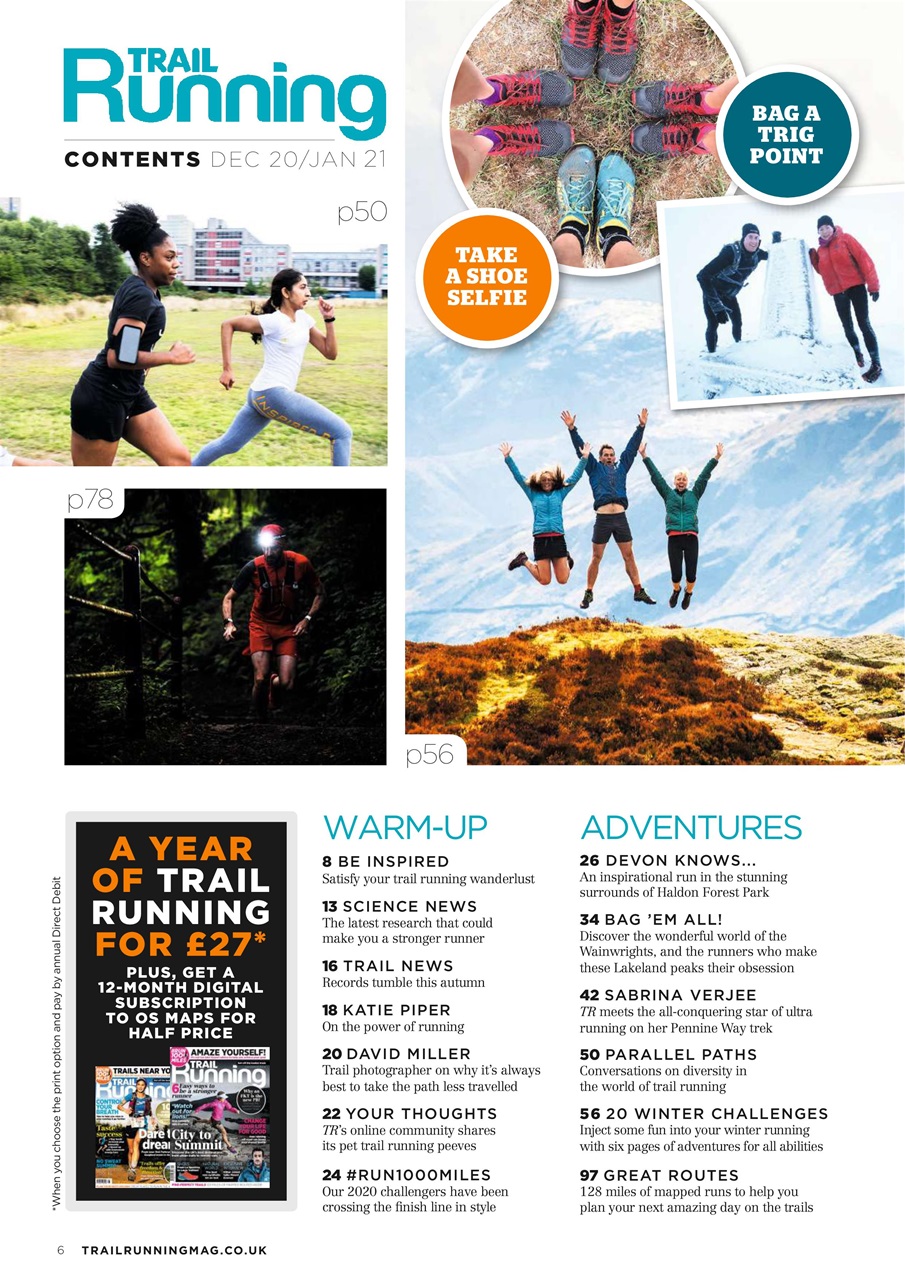 Trail Running Preview Pages