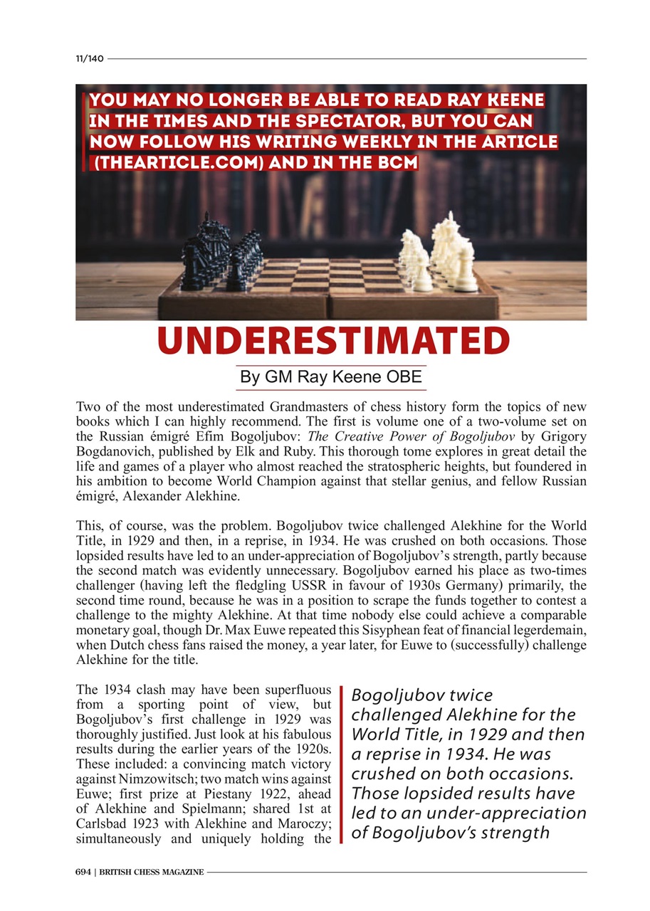 British Chess Magazine Preview Pages