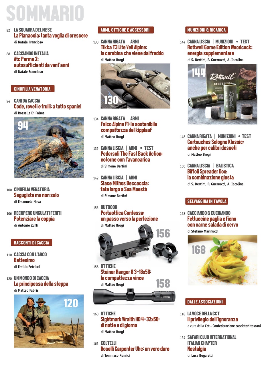 Caccia Magazine Preview Pages