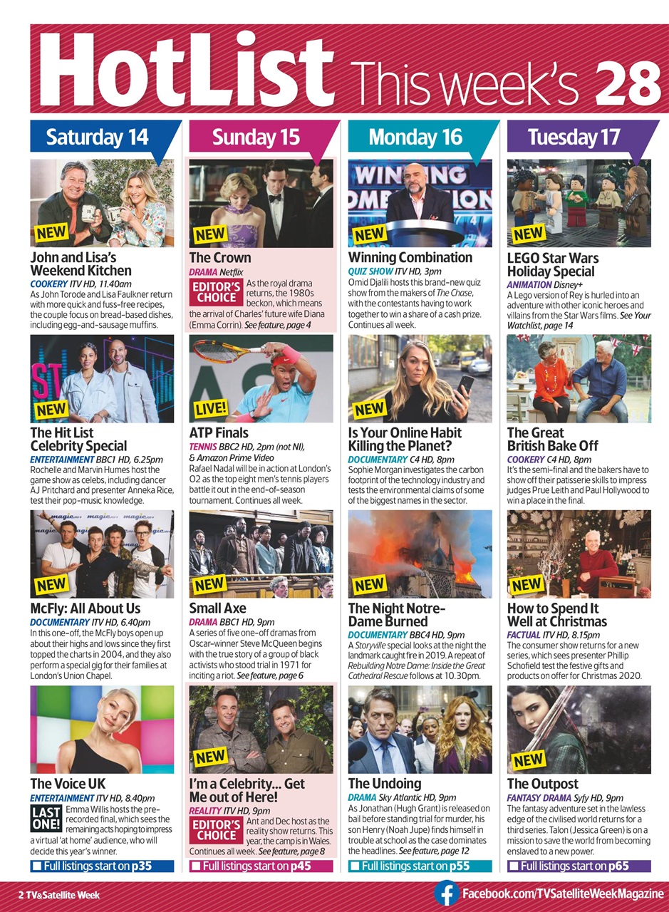 TV & Satellite Week Preview Pages