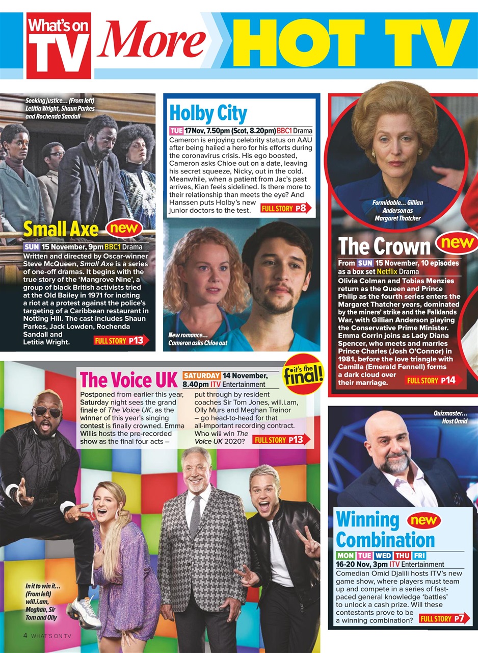 What's on TV Preview Pages