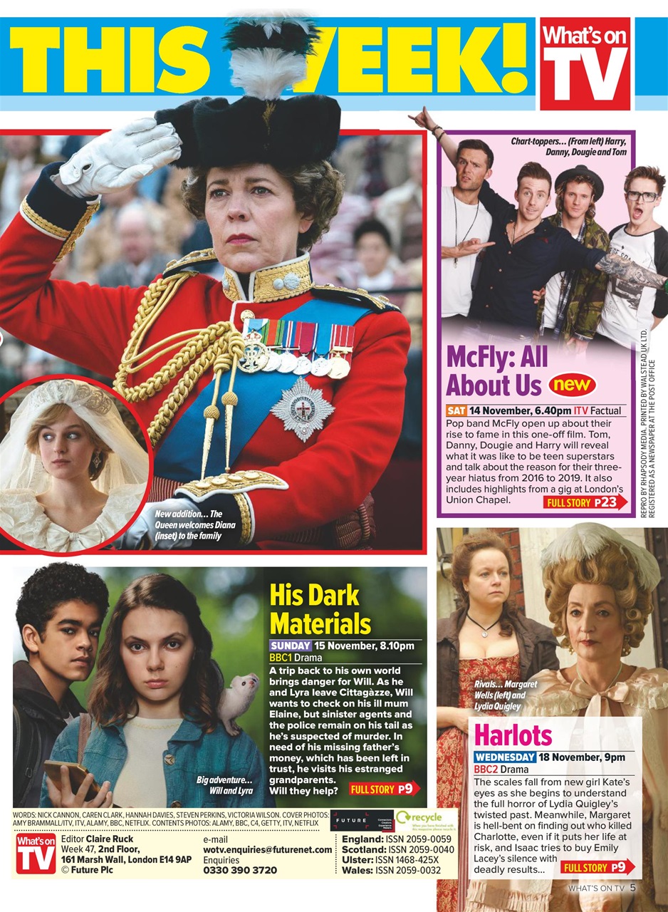 What's on TV Preview Pages