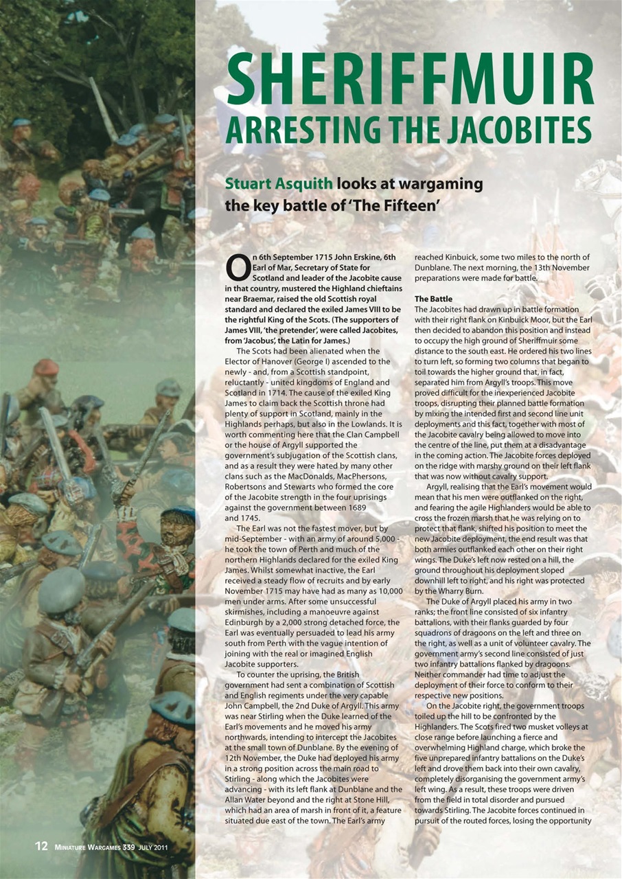 Miniature Wargames Preview Pages