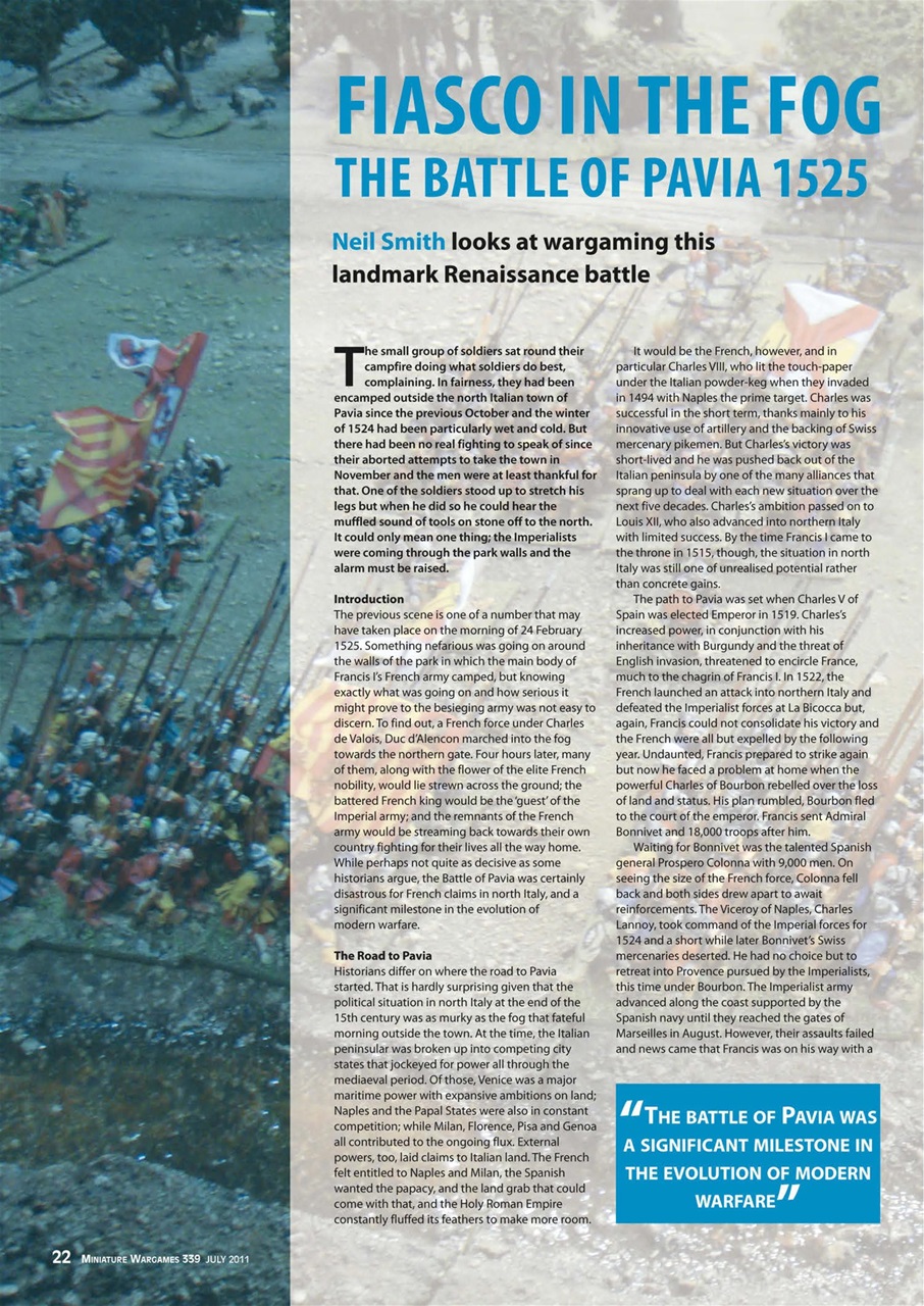 Miniature Wargames Preview Pages