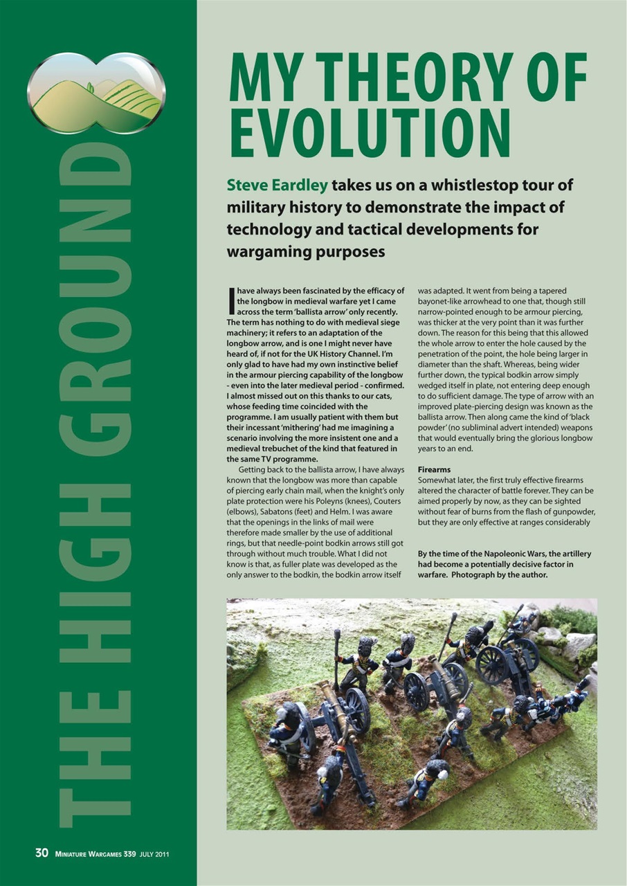 Miniature Wargames Preview Pages