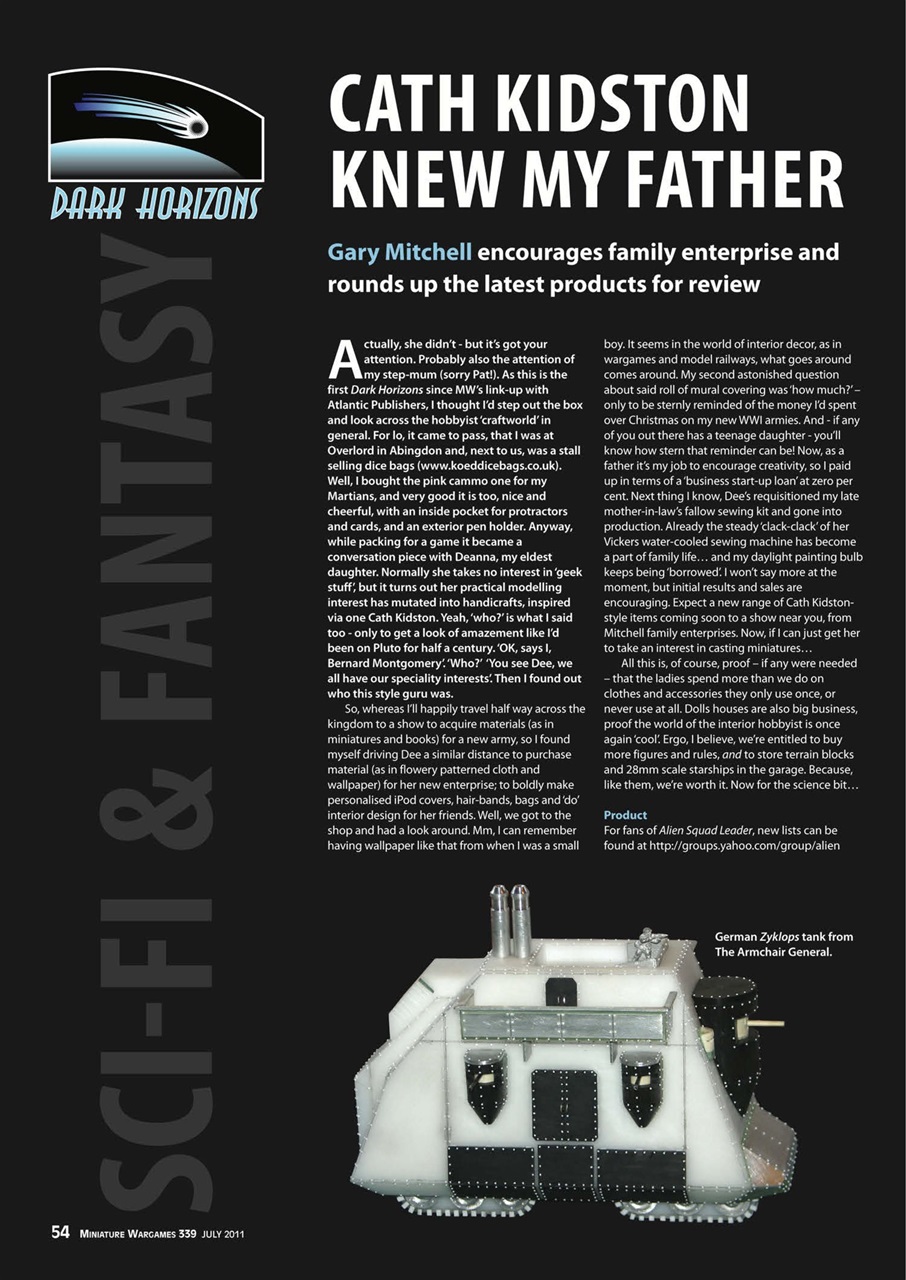 Miniature Wargames Preview Pages