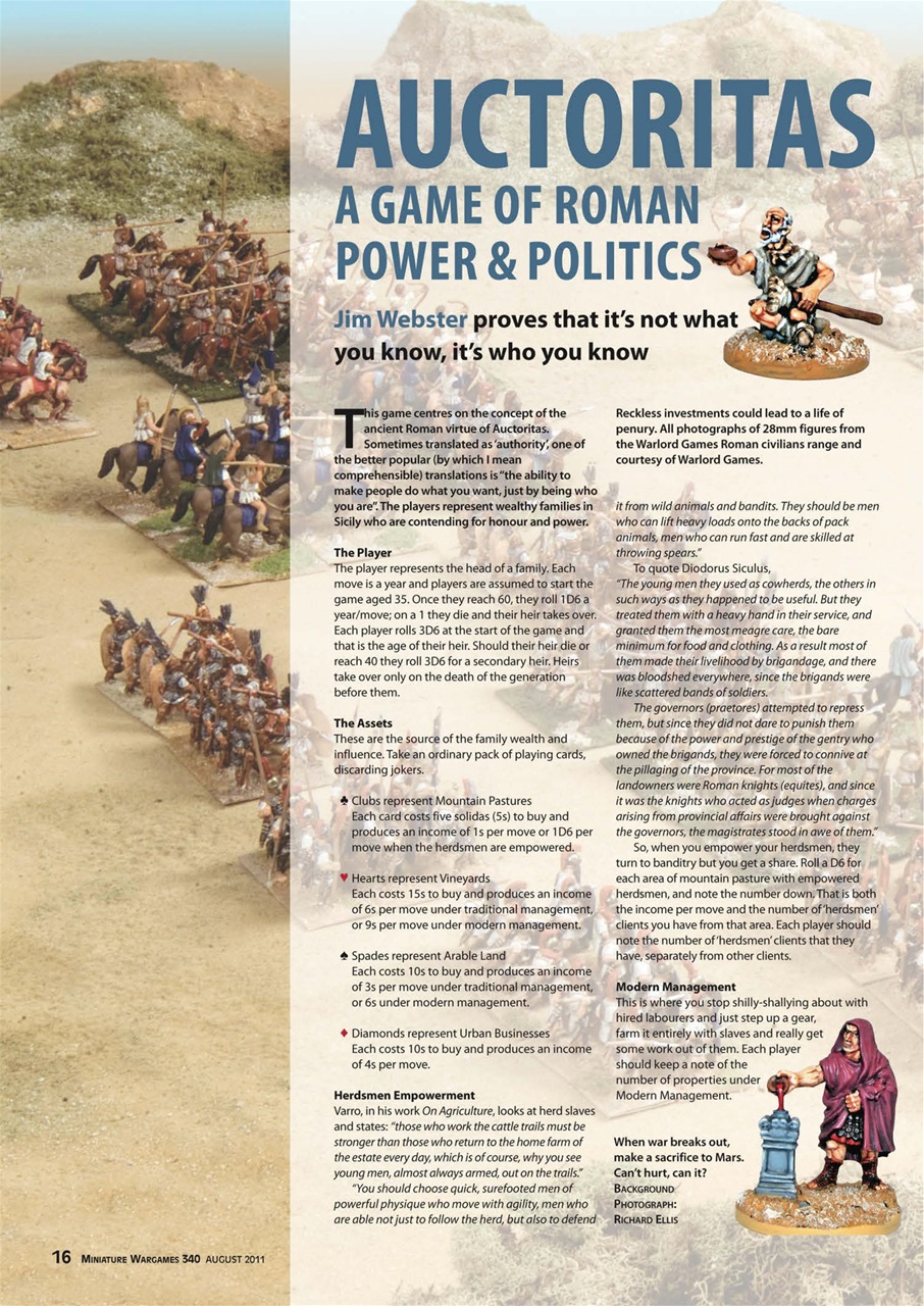 Miniature Wargames Preview Pages
