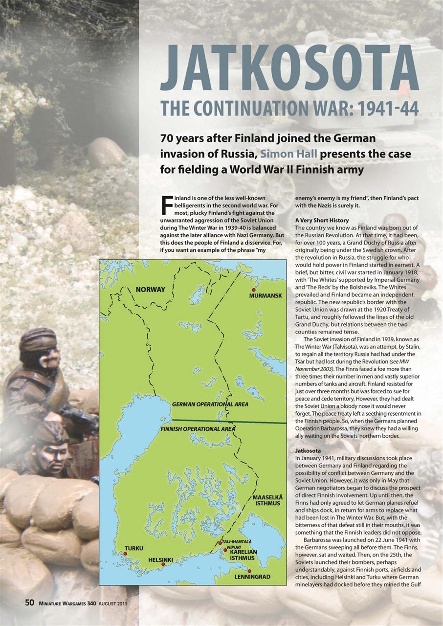 Miniature Wargames Preview Pages
