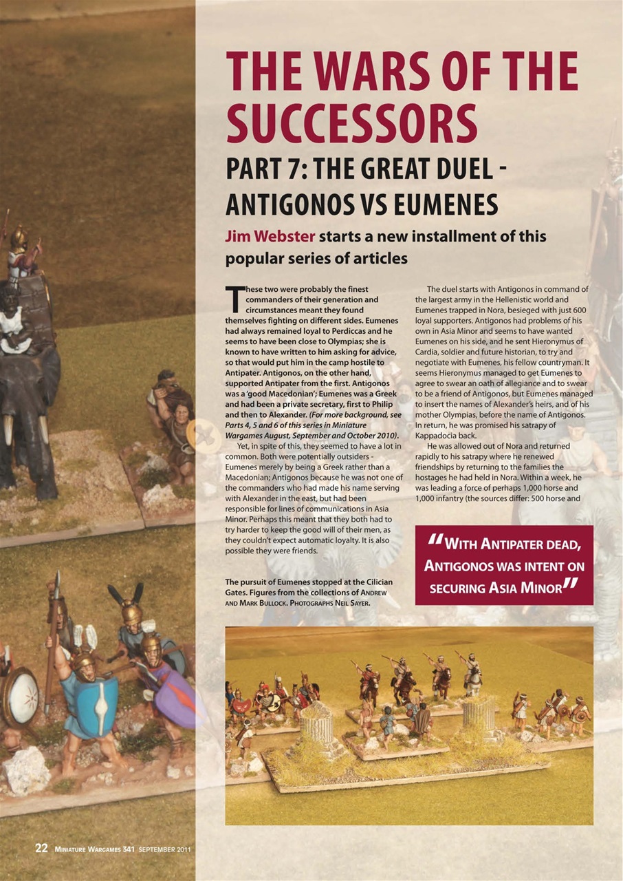 Miniature Wargames Preview Pages