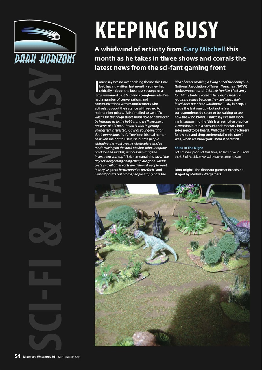 Miniature Wargames Preview Pages