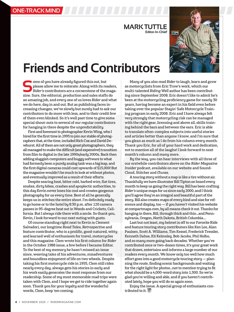 Rider Magazine Preview Pages