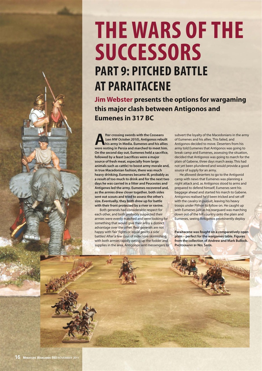 Miniature Wargames Preview Pages
