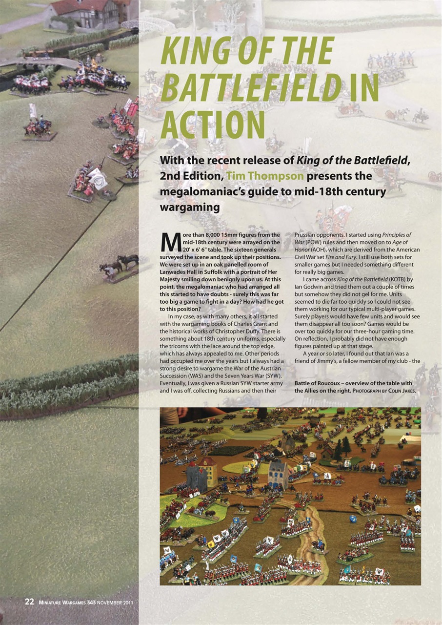 Miniature Wargames Preview Pages