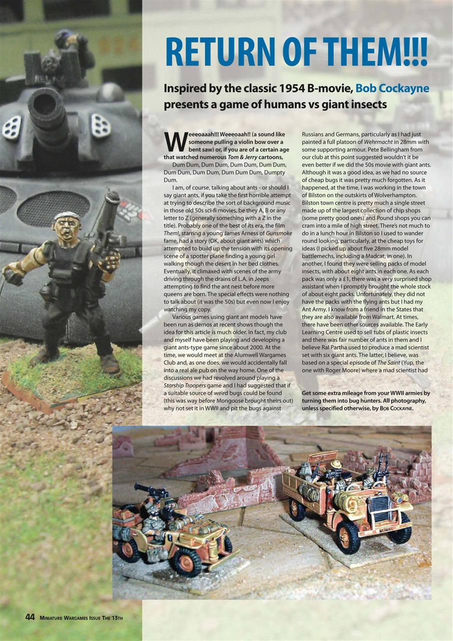 Miniature Wargames Preview Pages