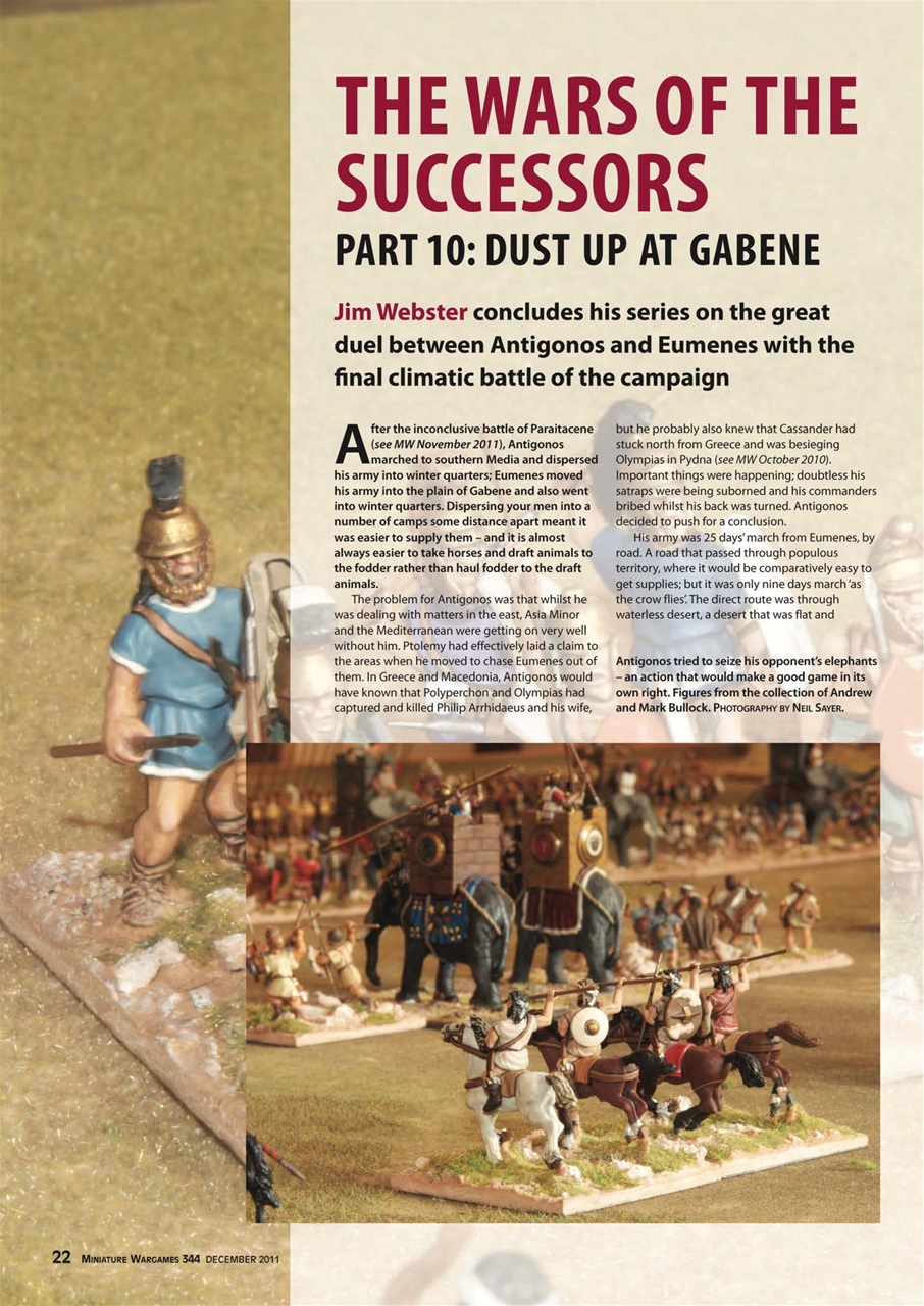 Miniature Wargames Preview Pages