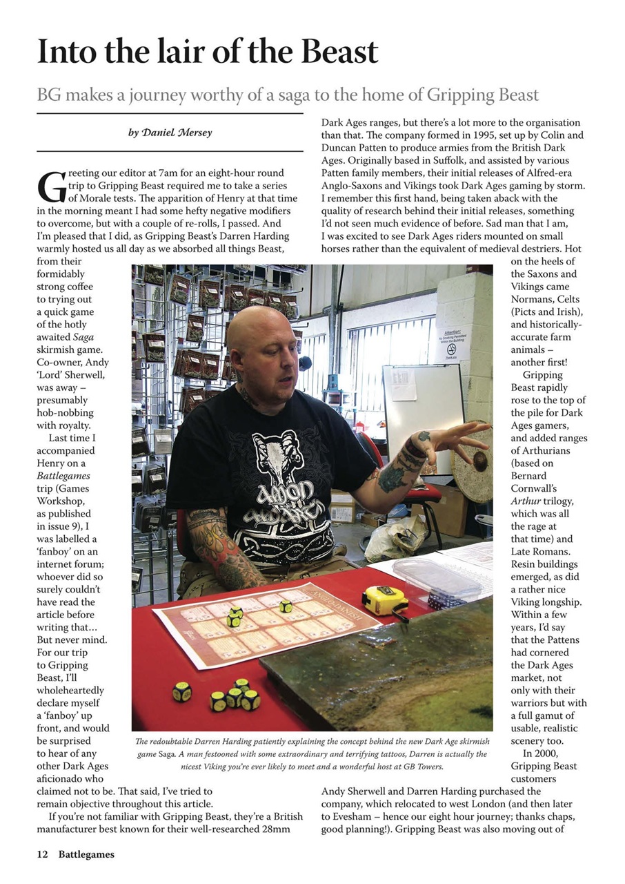 Miniature Wargames Preview Pages