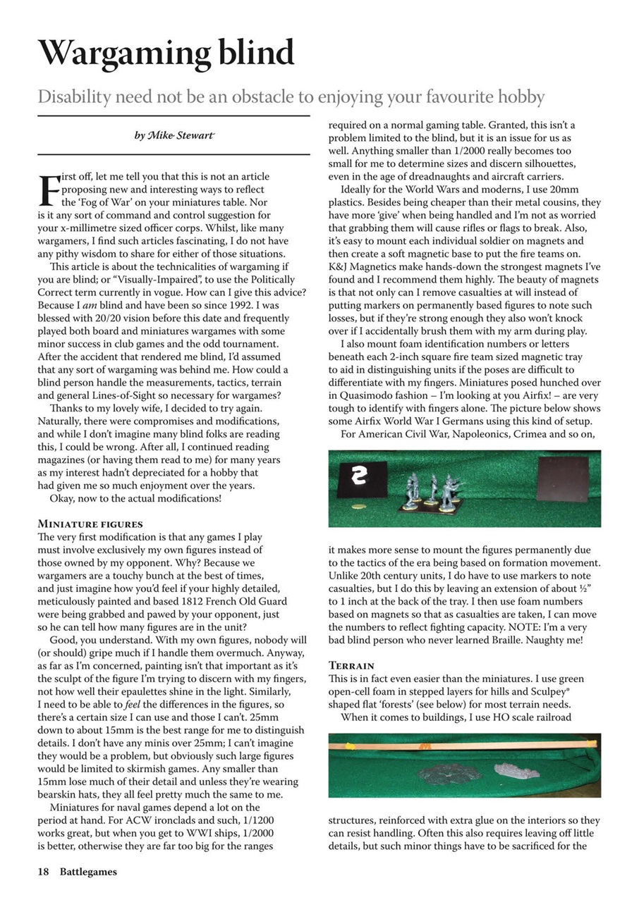 Miniature Wargames Preview Pages