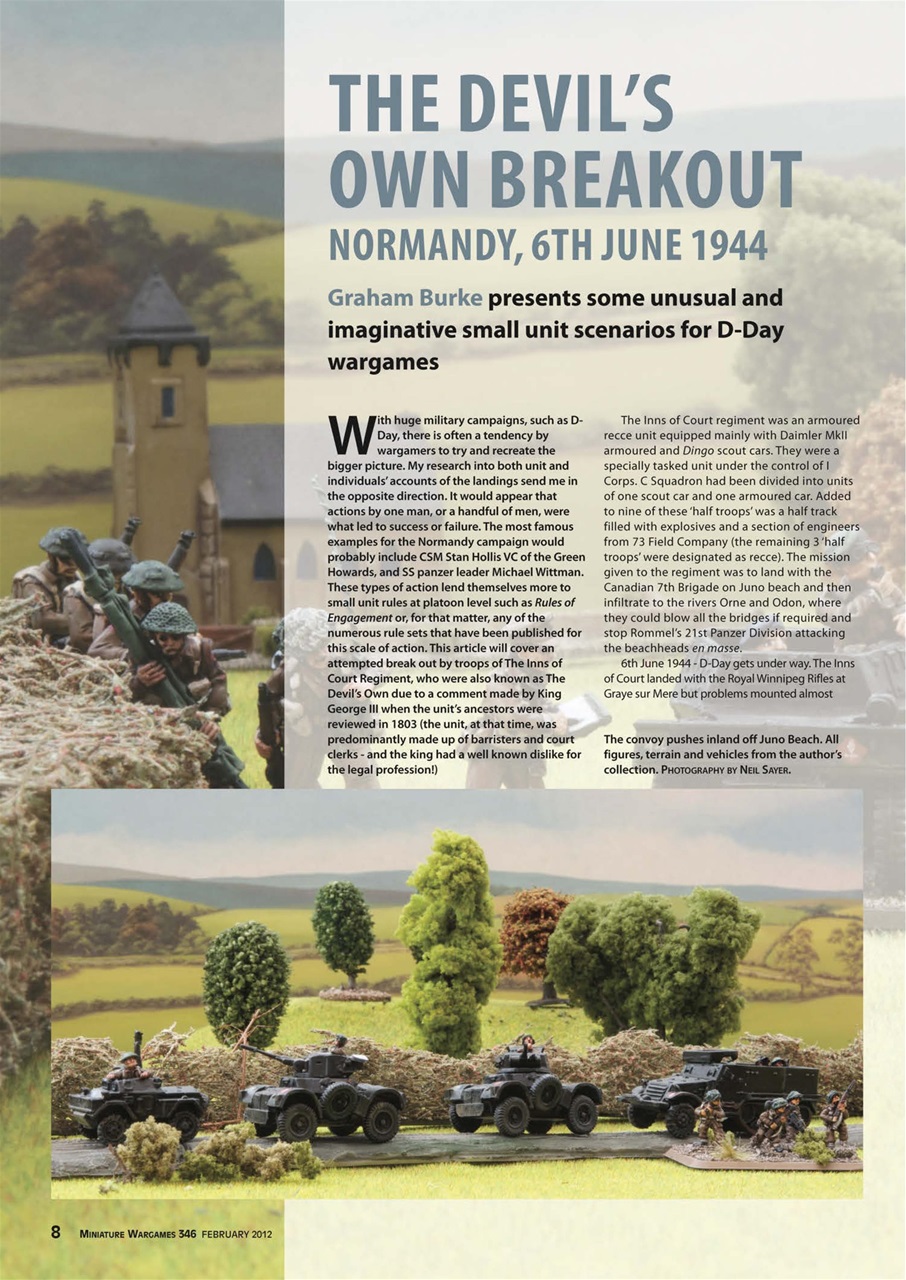 Miniature Wargames Preview Pages