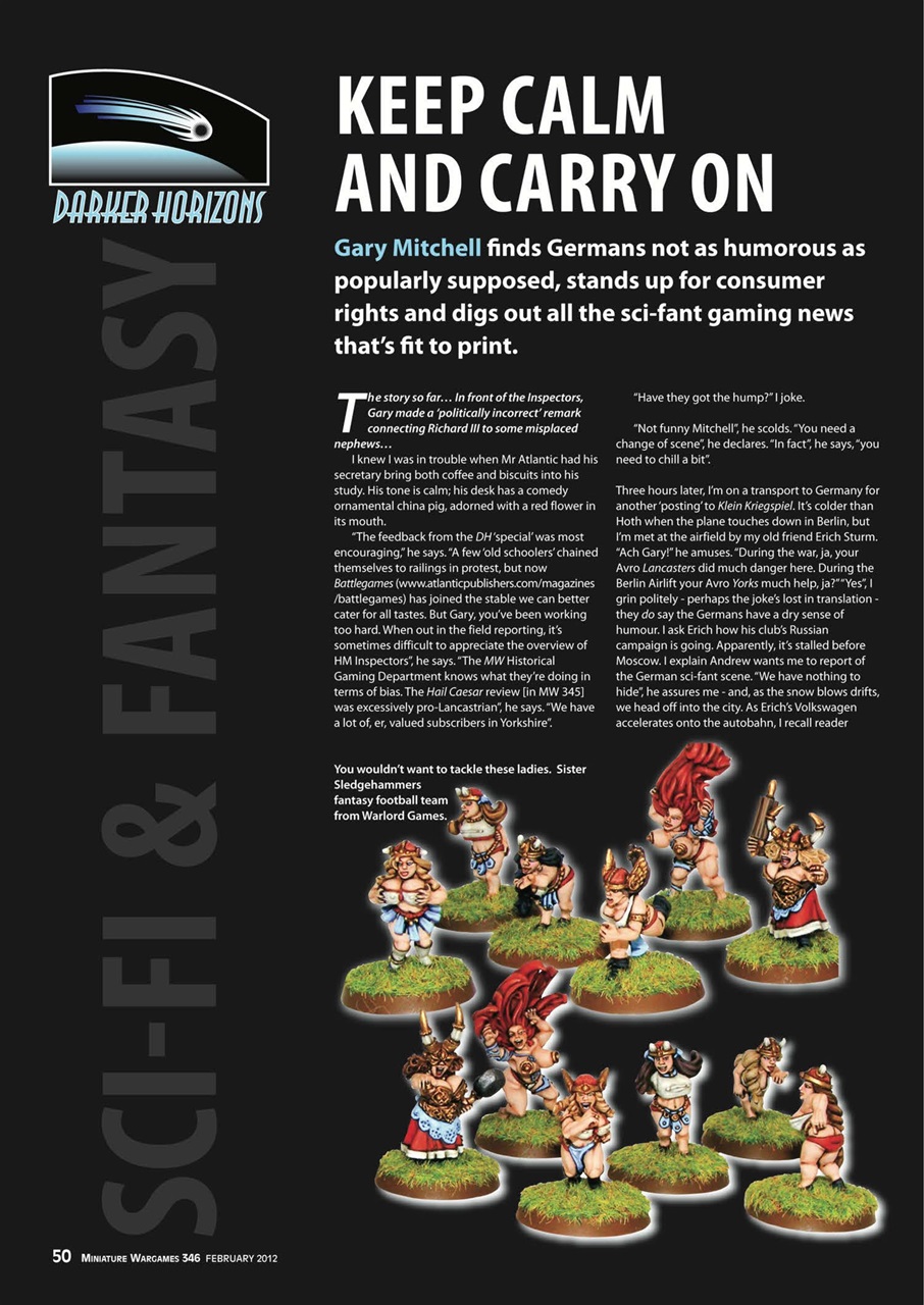 Miniature Wargames Preview Pages