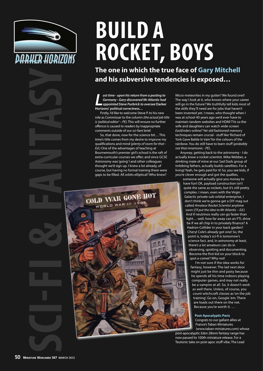 Miniature Wargames Preview Pages