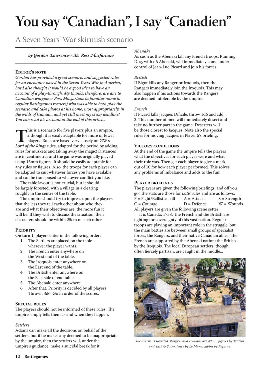 Miniature Wargames Preview Pages