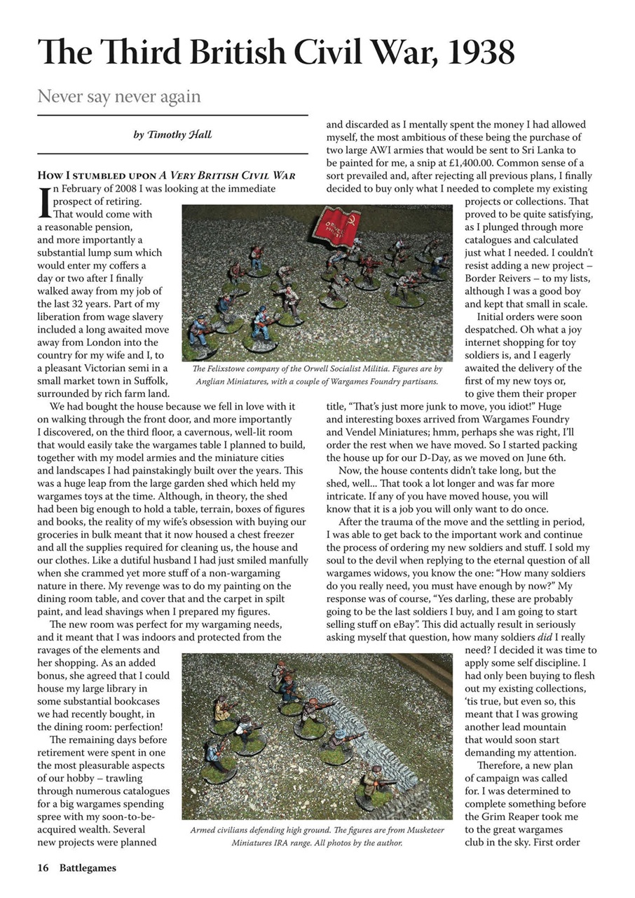 Miniature Wargames Preview Pages