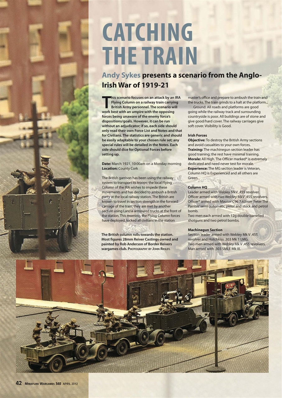 Miniature Wargames Preview Pages