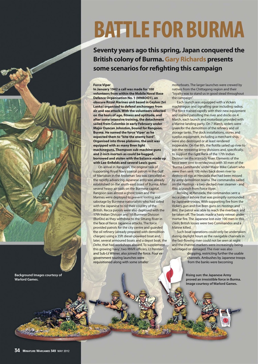 Miniature Wargames Preview Pages