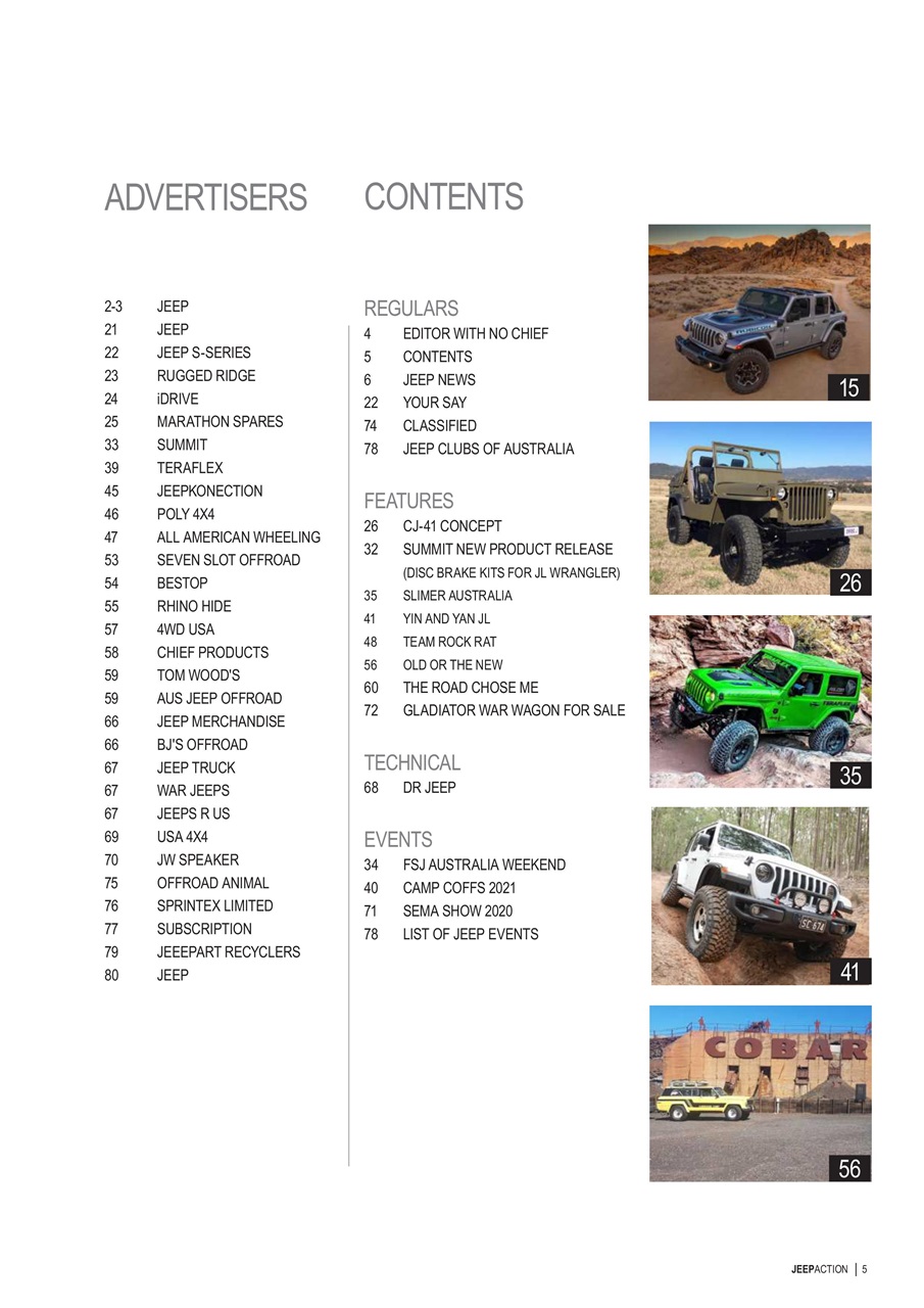Jeep Action Preview Pages
