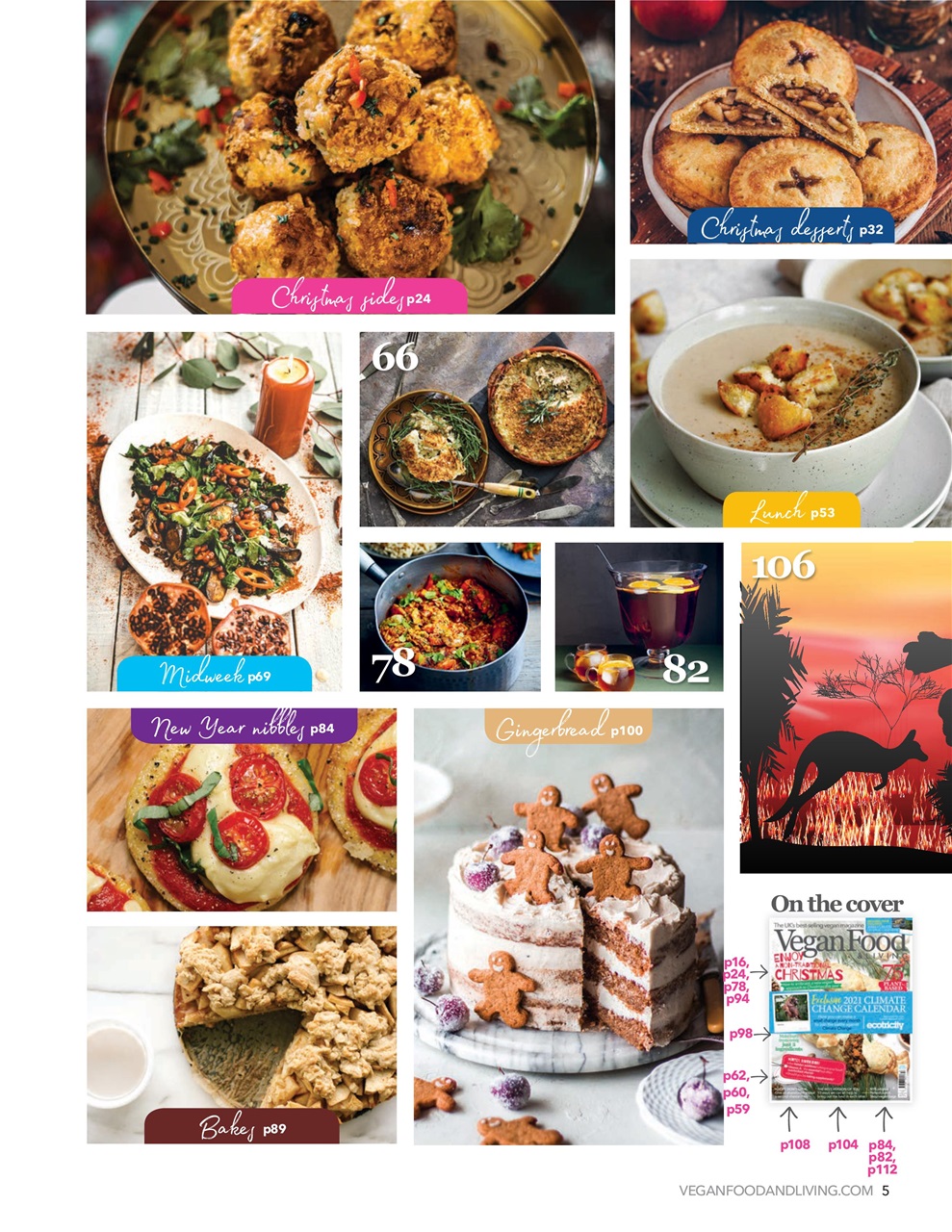 Vegan Food & Living Magazine Preview Pages