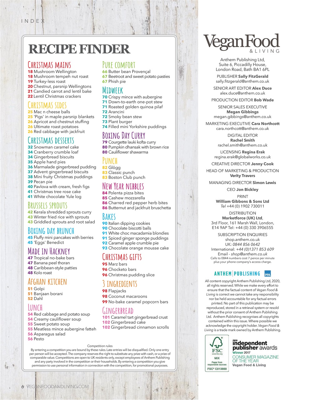 Vegan Food & Living Magazine Preview Pages