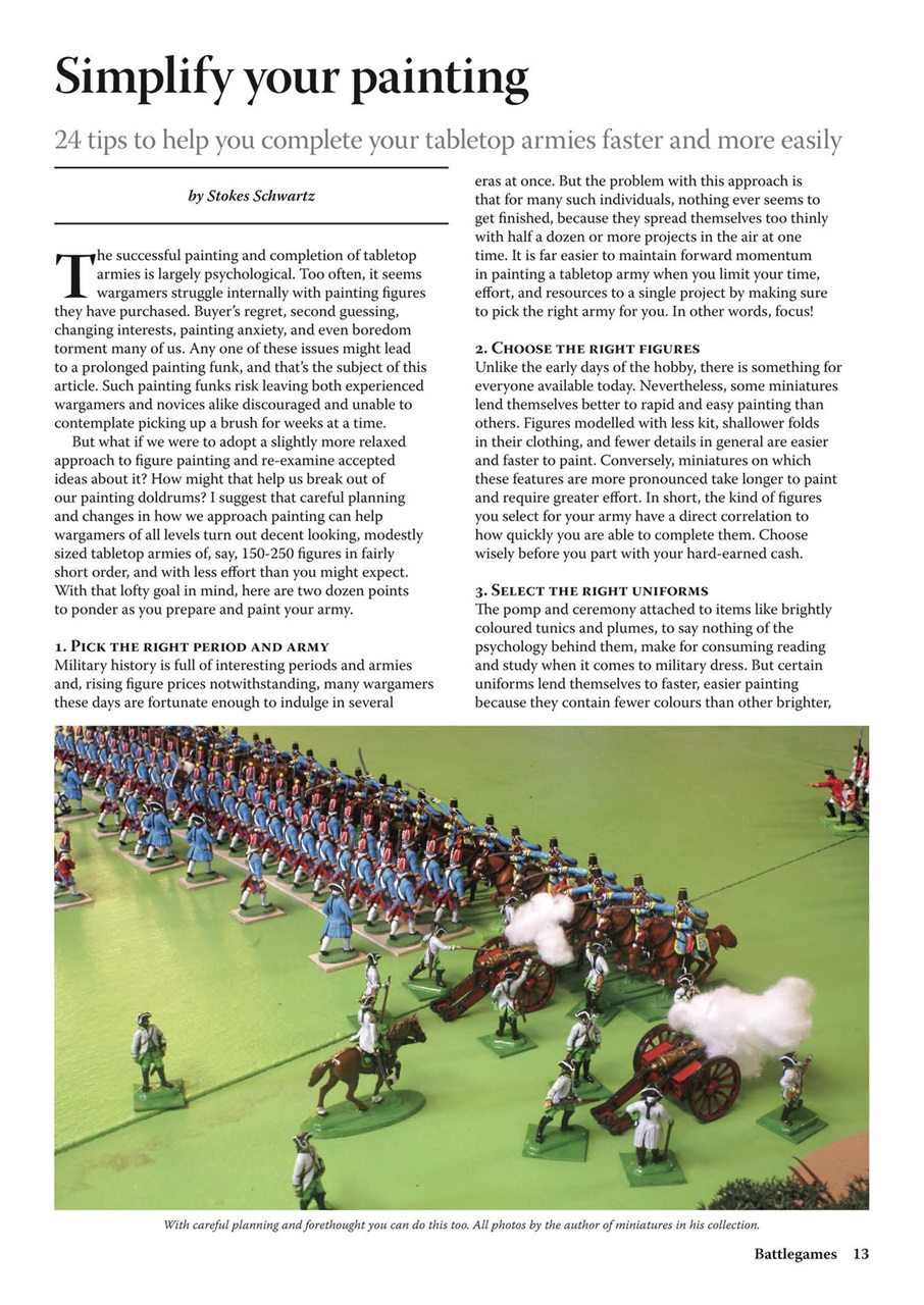 Miniature Wargames Preview Pages