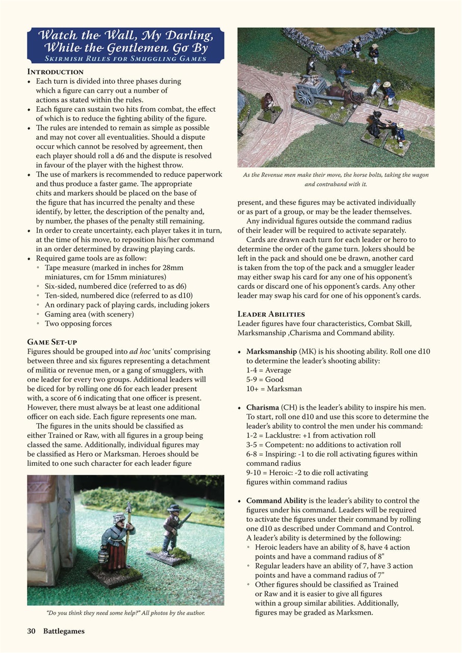 Miniature Wargames Preview Pages