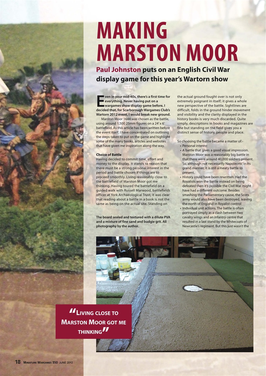 Miniature Wargames Preview Pages