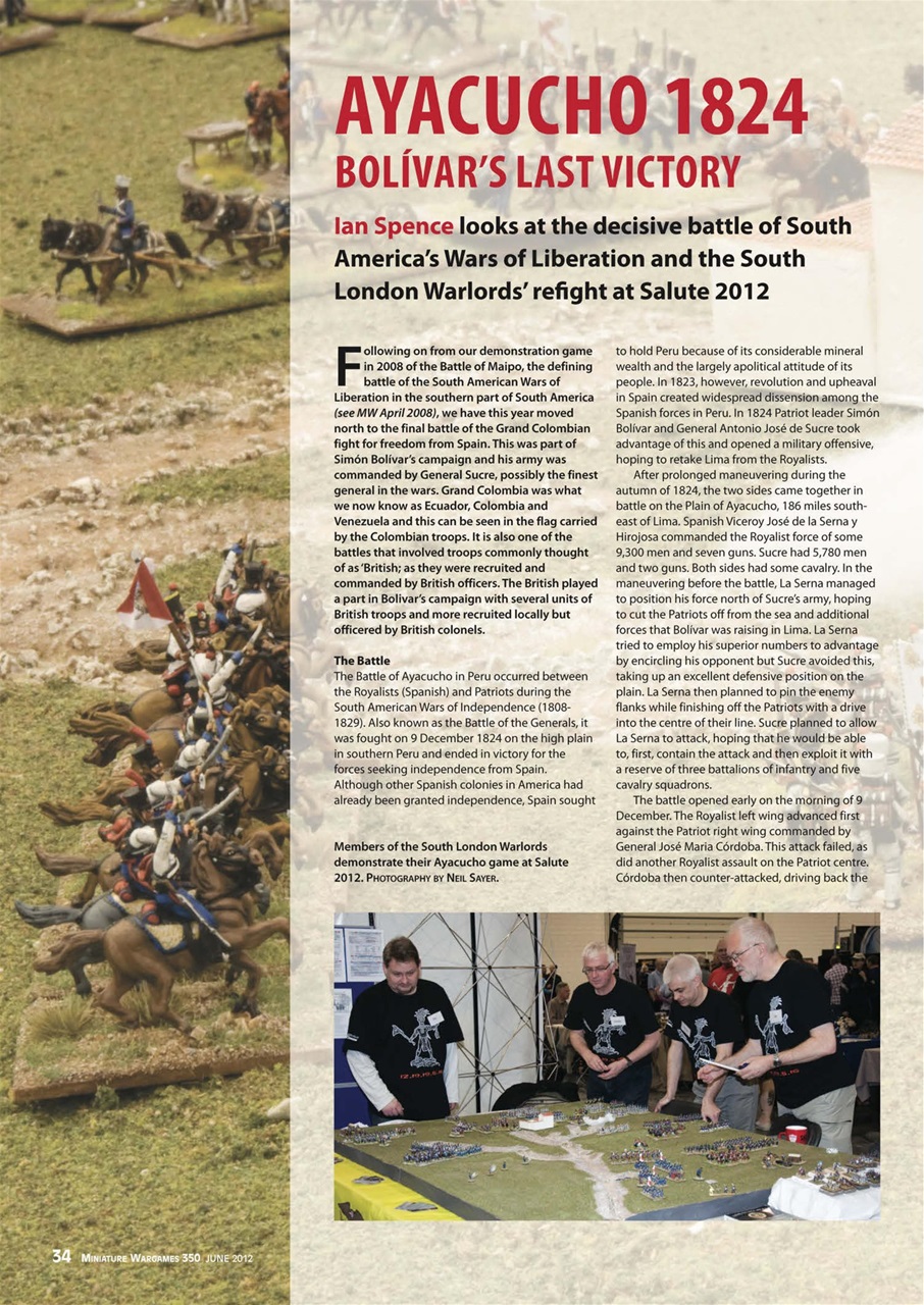 Miniature Wargames Preview Pages