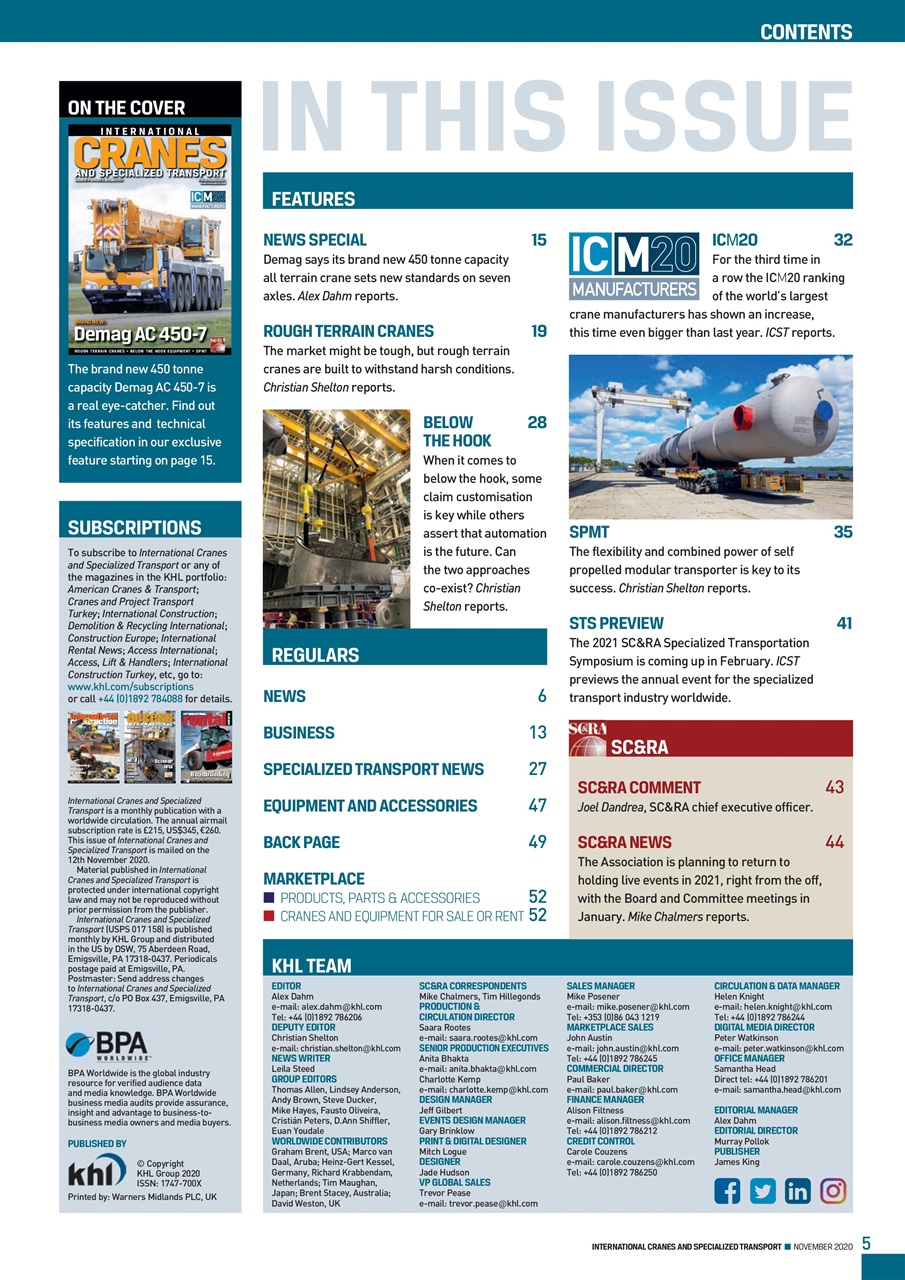 Int. Cranes and Specialized Transp Preview Pages