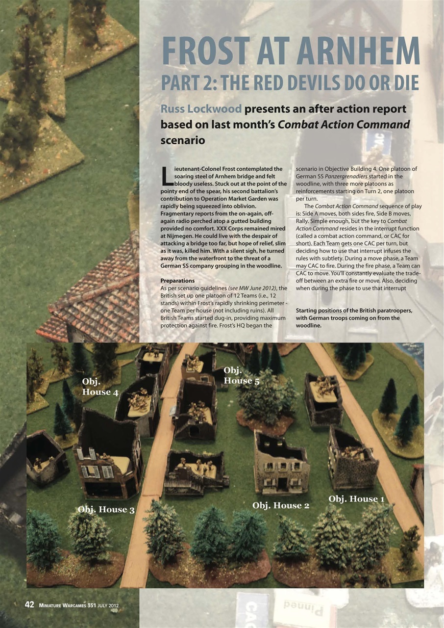 Miniature Wargames Preview Pages