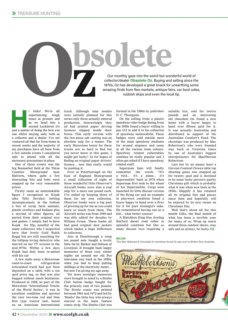 Collectors Gazette Preview Pages