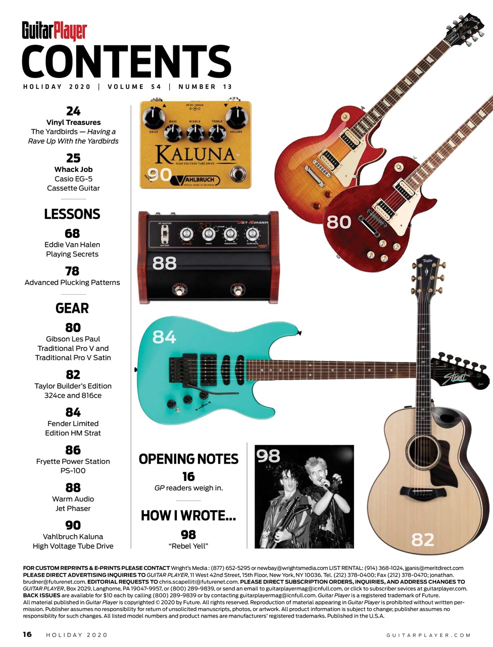 Guitar Player Preview Pages