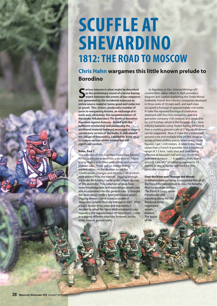 Miniature Wargames Preview Pages