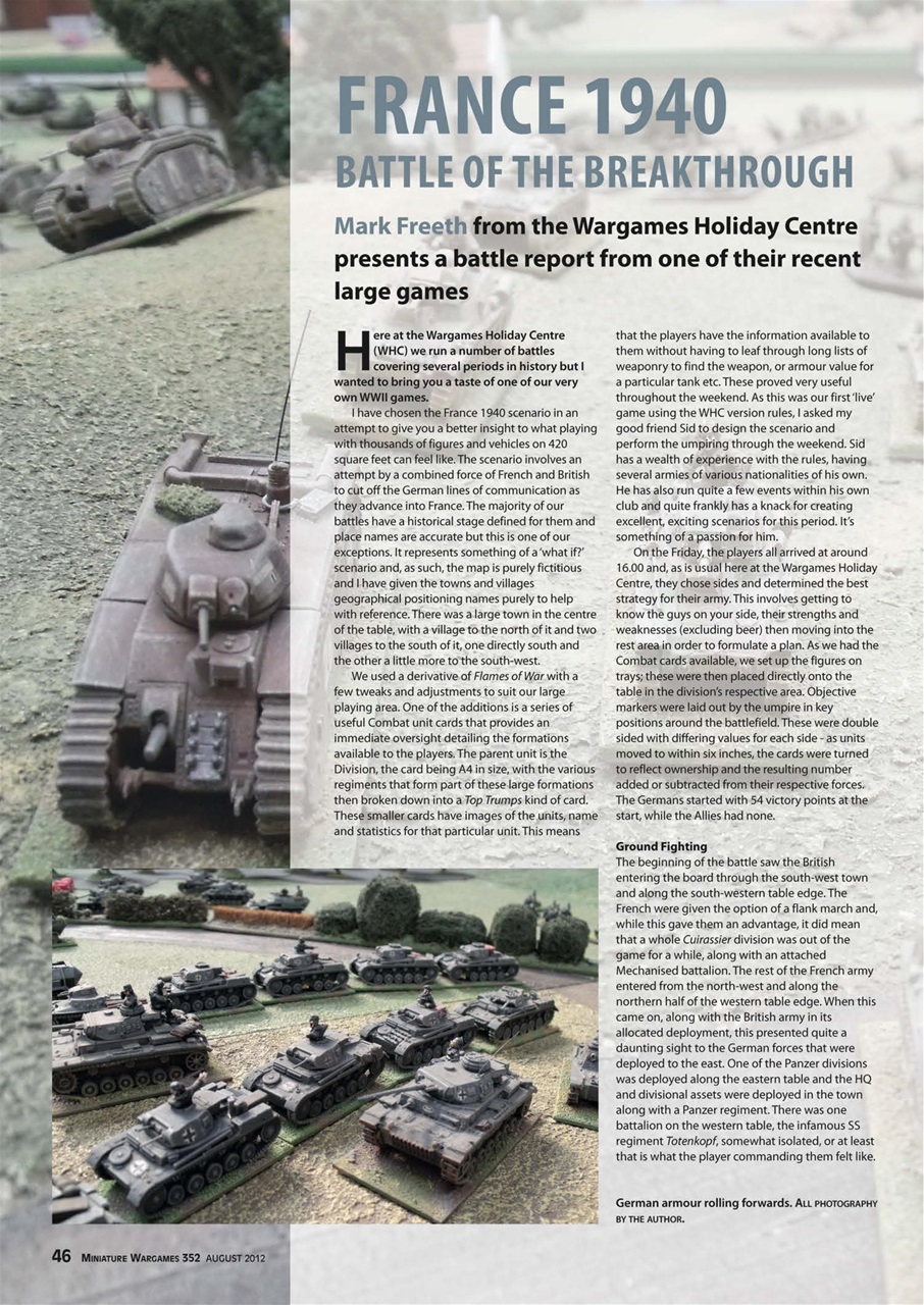 Miniature Wargames Preview Pages
