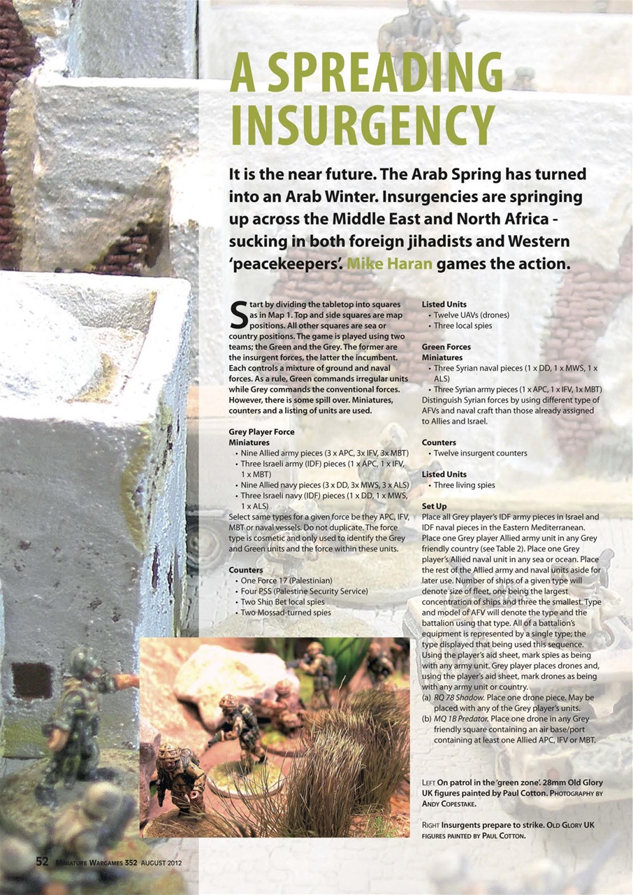 Miniature Wargames Preview Pages