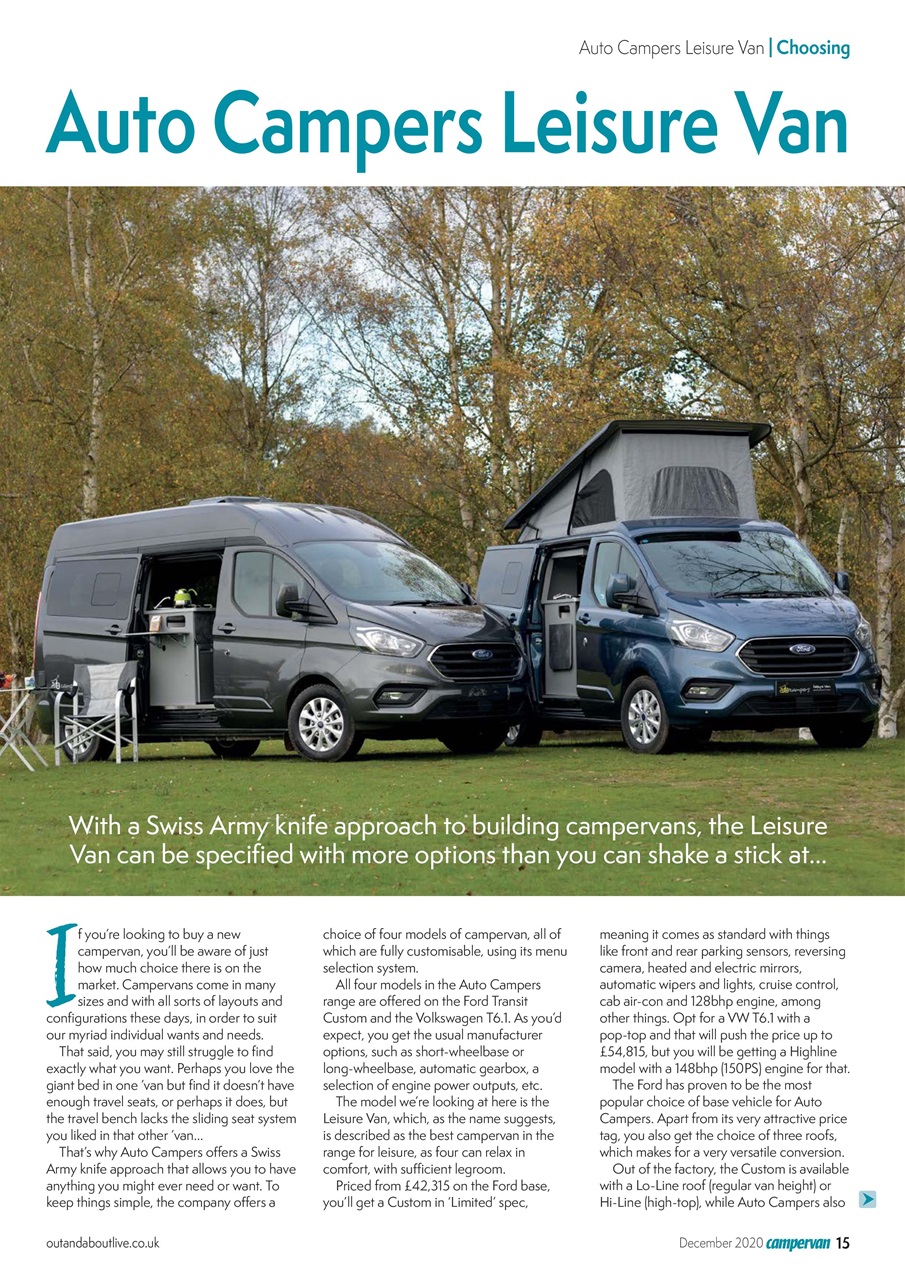 Campervan Preview Pages