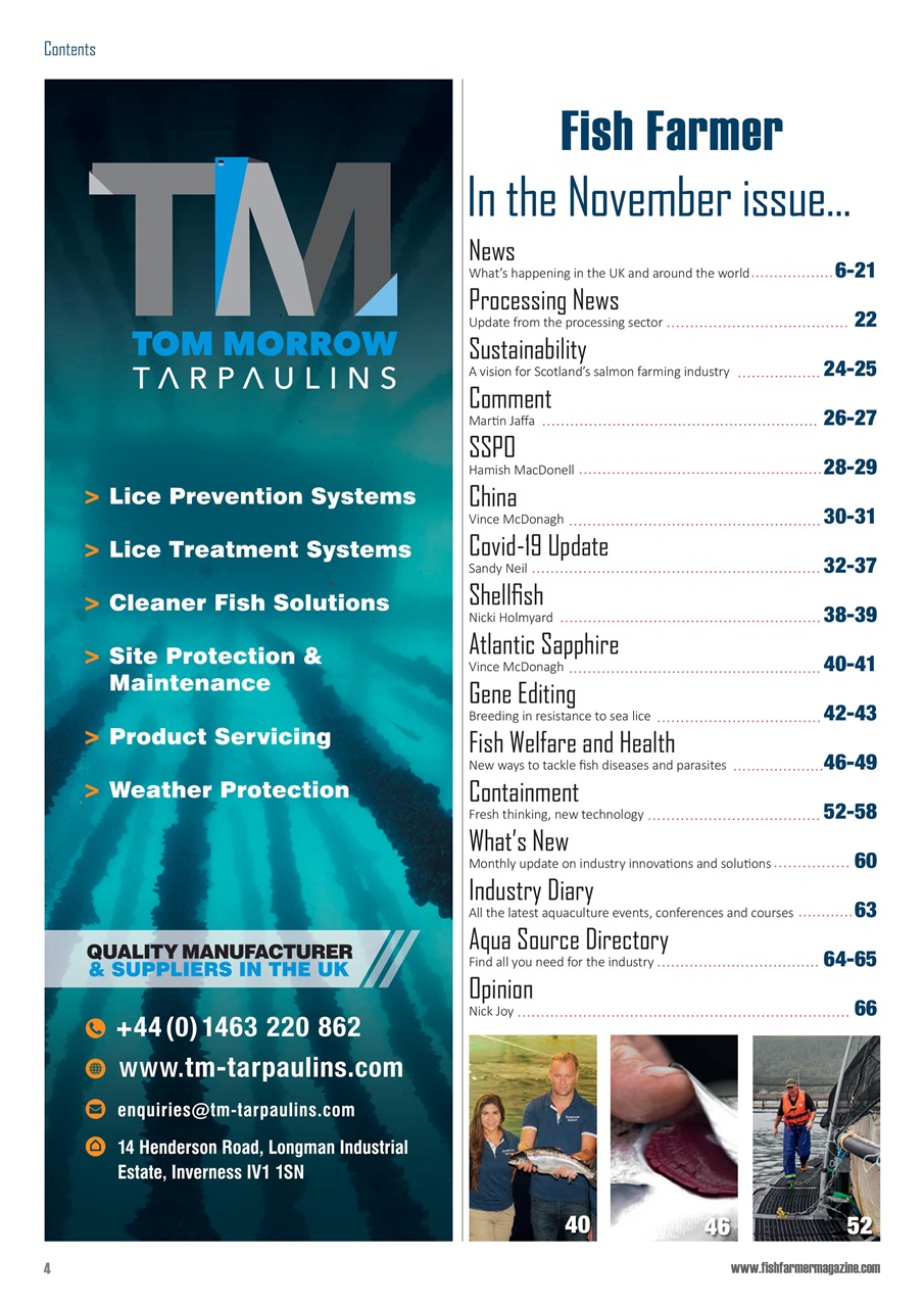 Fish Farmer Magazine Preview Pages