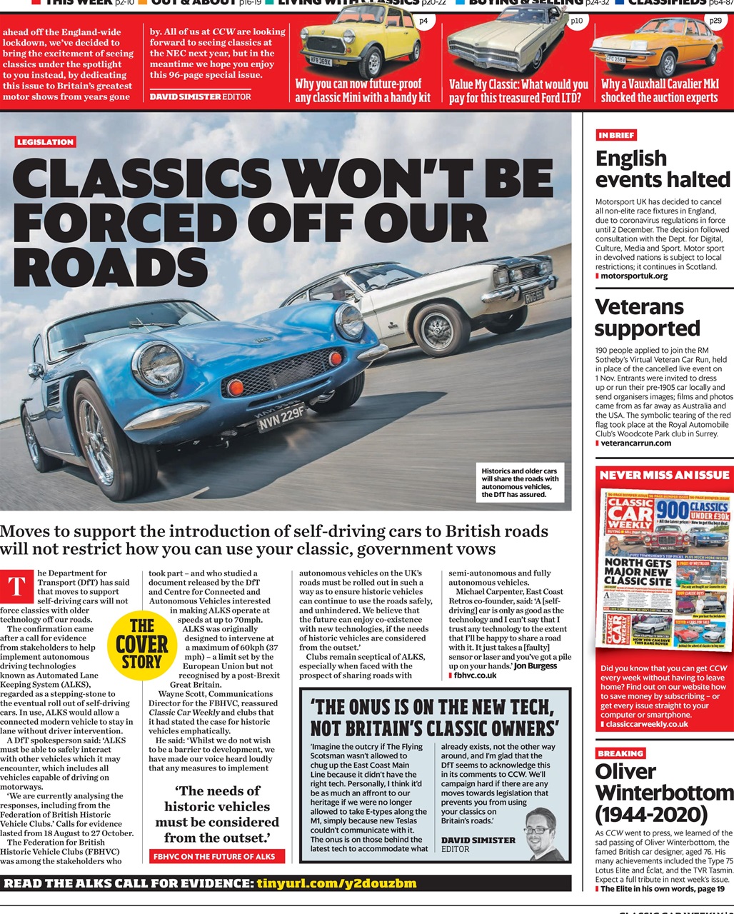 Classic Car Weekly Preview Pages