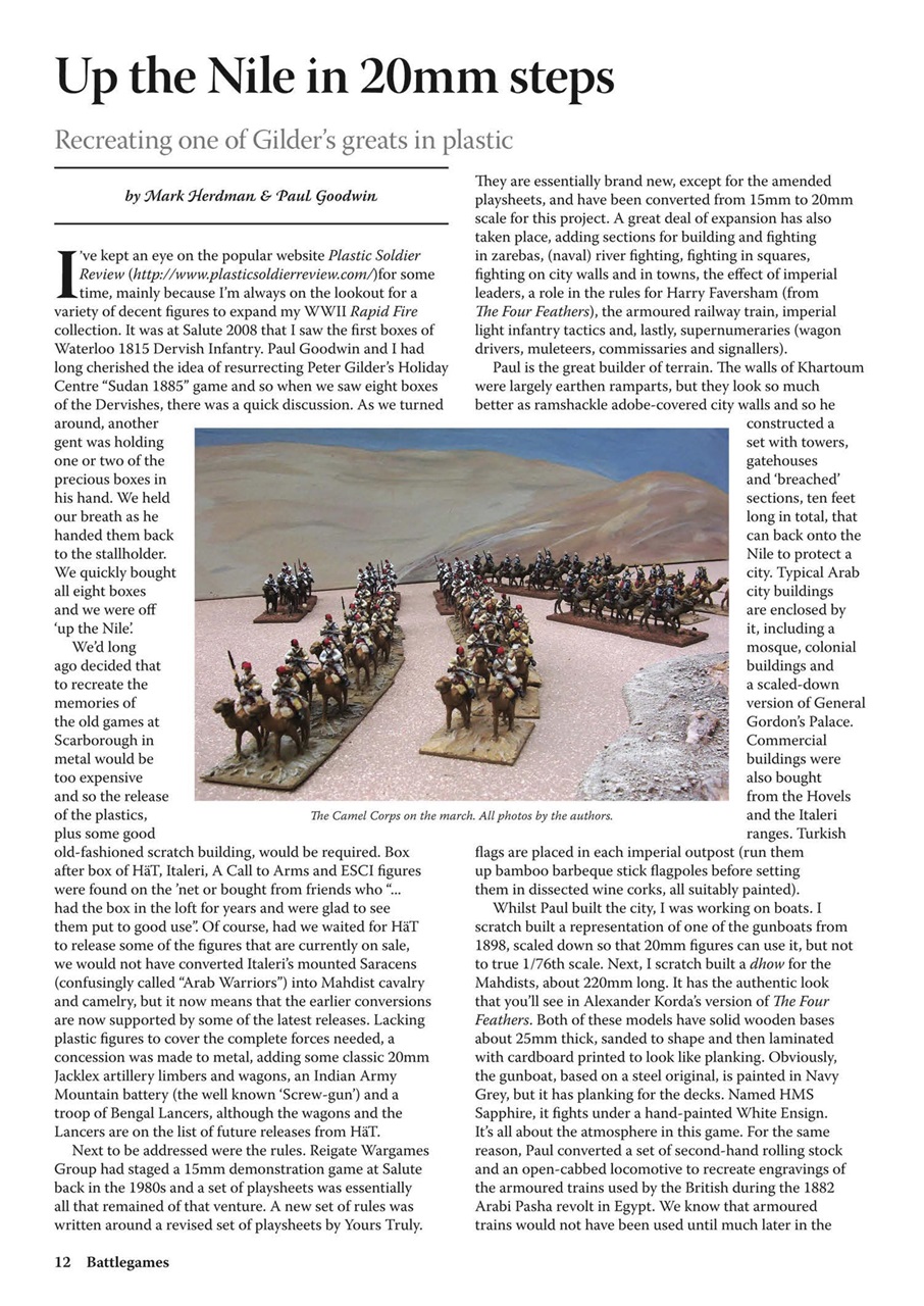 Miniature Wargames Preview Pages